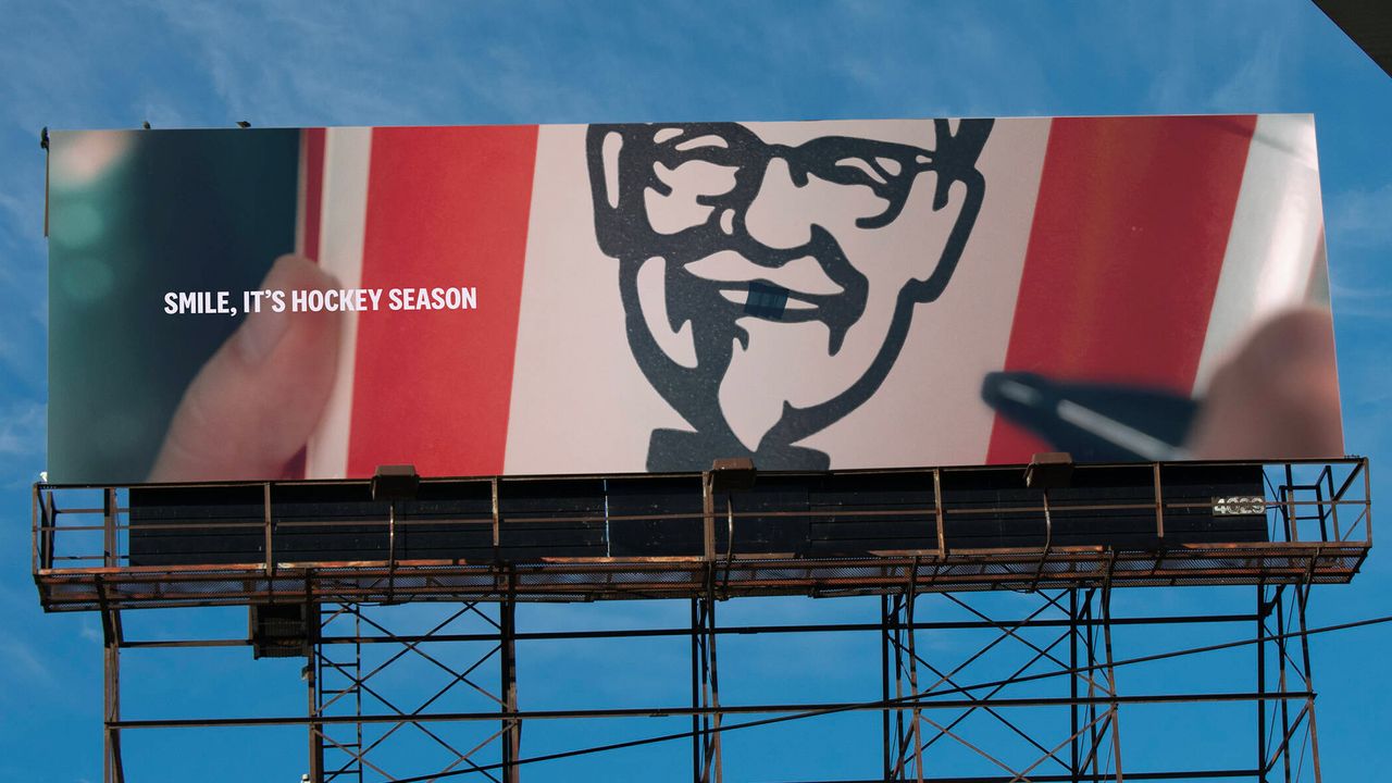 KFC gives the Colonel an unexpected makeover in clever billboard ads